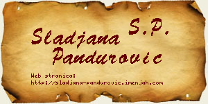Slađana Pandurović vizit kartica